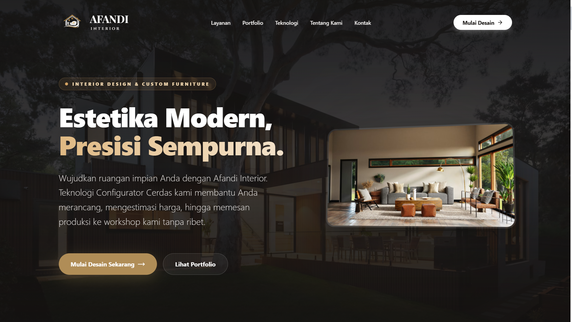 Afandi Interior - 3D Real-time Configurator